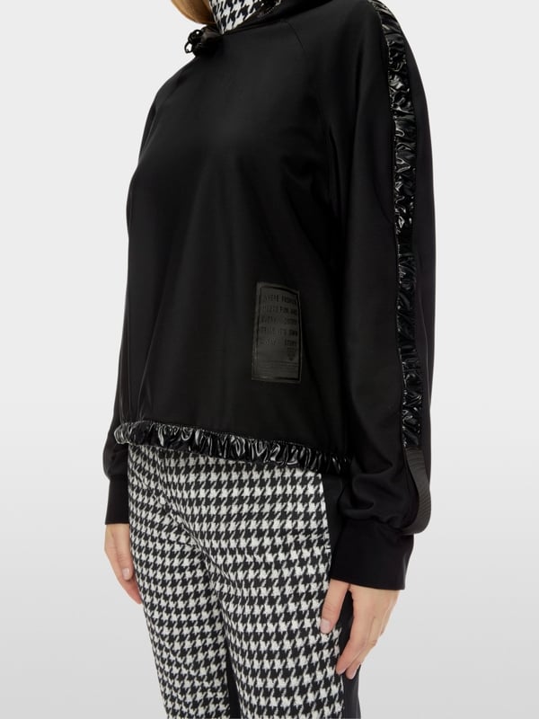 Marc Cain Kapuzen-Sweatshirt Mit Vario-Ärmeln