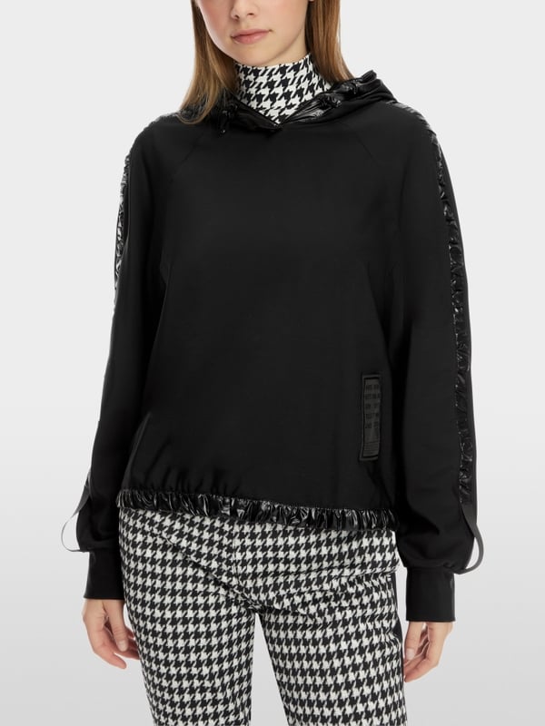 Marc Cain Kapuzen-Sweatshirt Mit Vario-Ärmeln