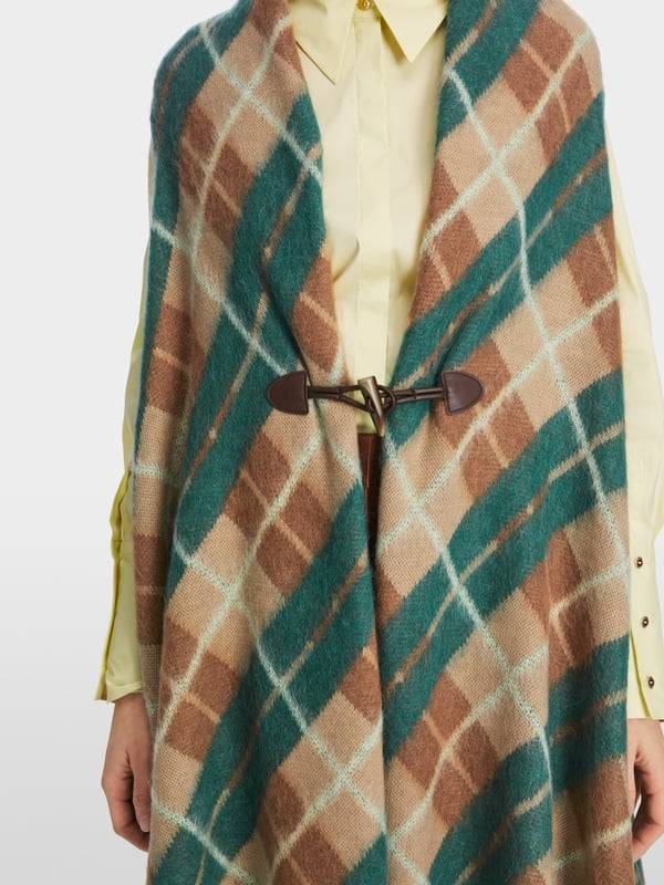 Marc Cain Karo-Cape Knitted In Germany