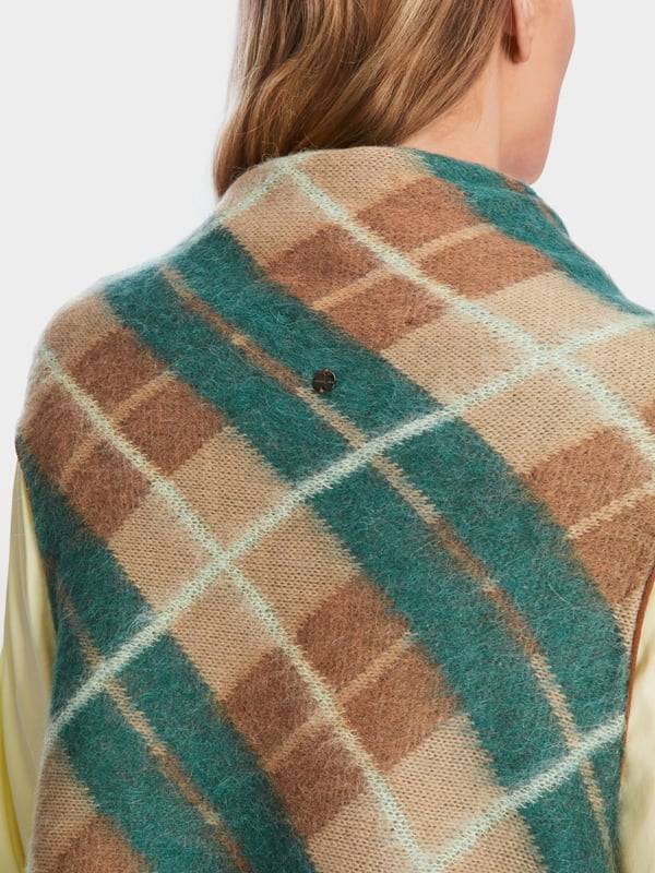 Marc Cain Karo-Cape Knitted In Germany