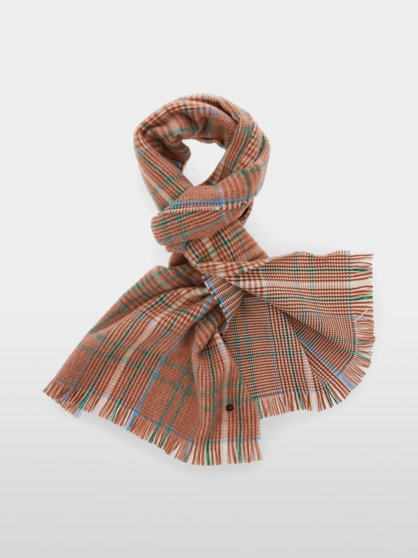 Marc Cain Karo-Schal aus reiner Wolle