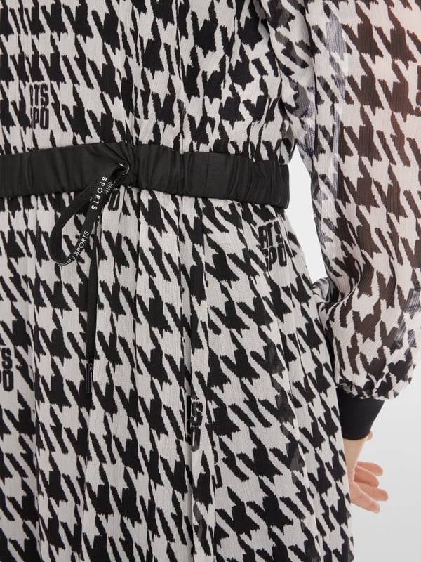 Marc Cain Kleid Im Hahnentritt-Dessin