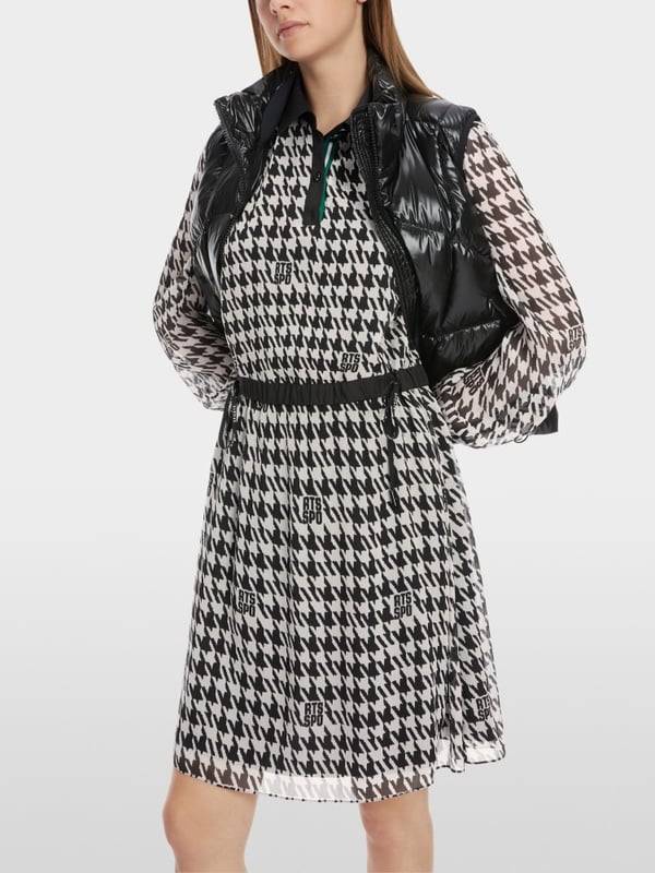 Marc Cain Kleid Im Hahnentritt-Dessin