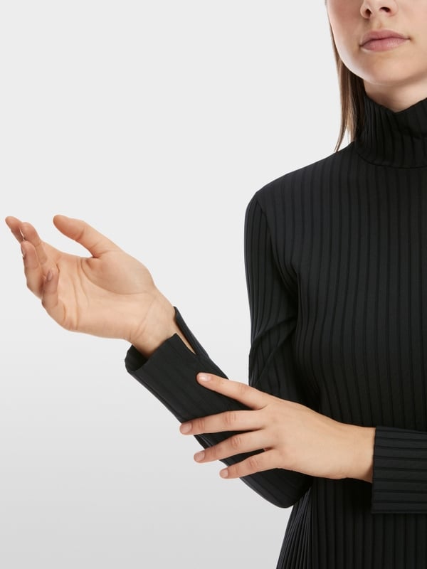 Marc Cain Kleid Im Rippenstrick-Muster