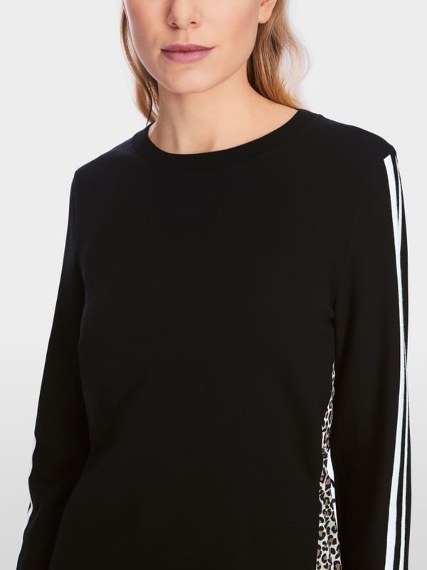 Marc Cain Kleid In Materialmix "Rethink Together"