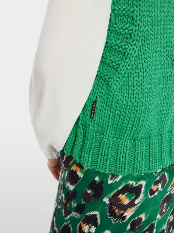 Marc Cain Knitted In Germany Pullunder Mit Zopf