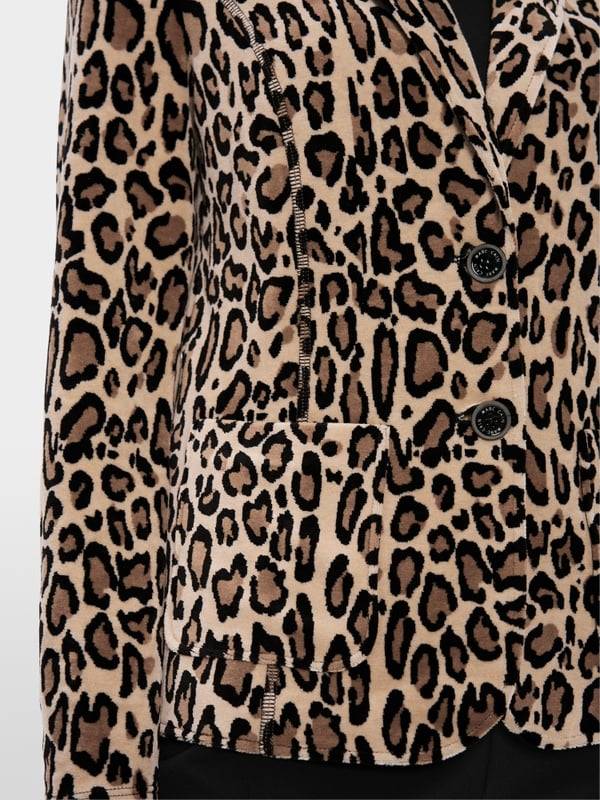 Marc Cain Körpernaher Blazer In Nickisamt