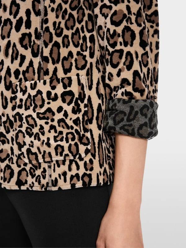 Marc Cain Körpernaher Blazer In Nickisamt