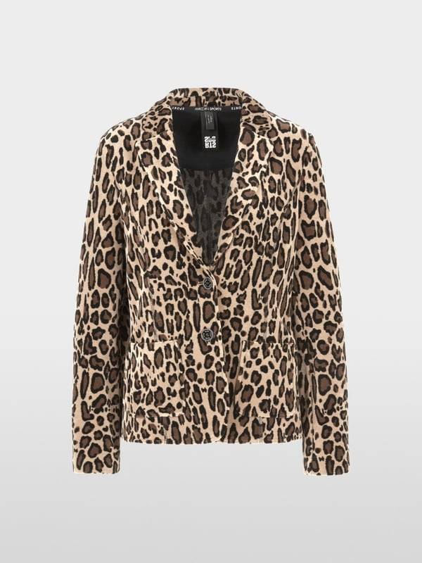 Marc Cain Körpernaher Blazer In Nickisamt