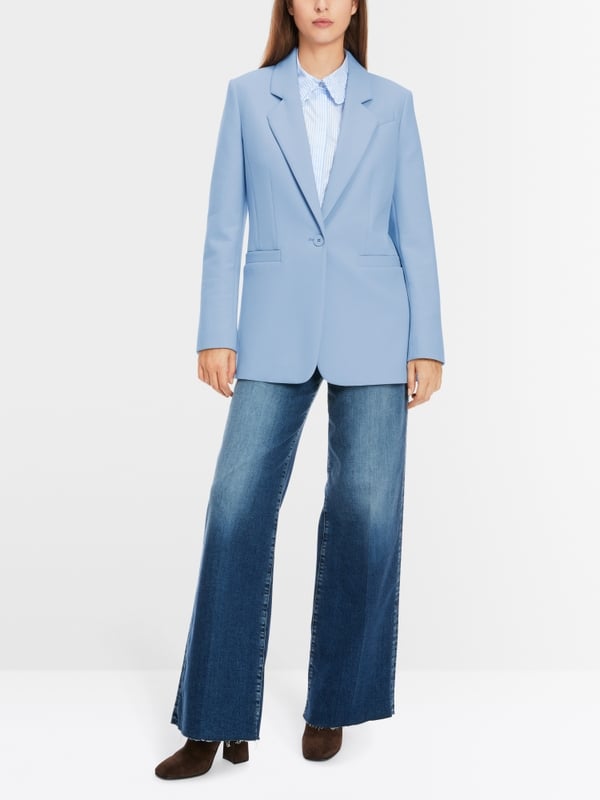 Marc Cain Körpernaher Blazer In Uni