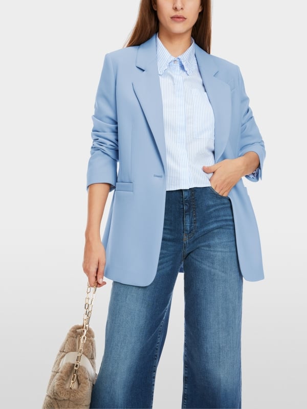 Marc Cain Körpernaher Blazer In Uni