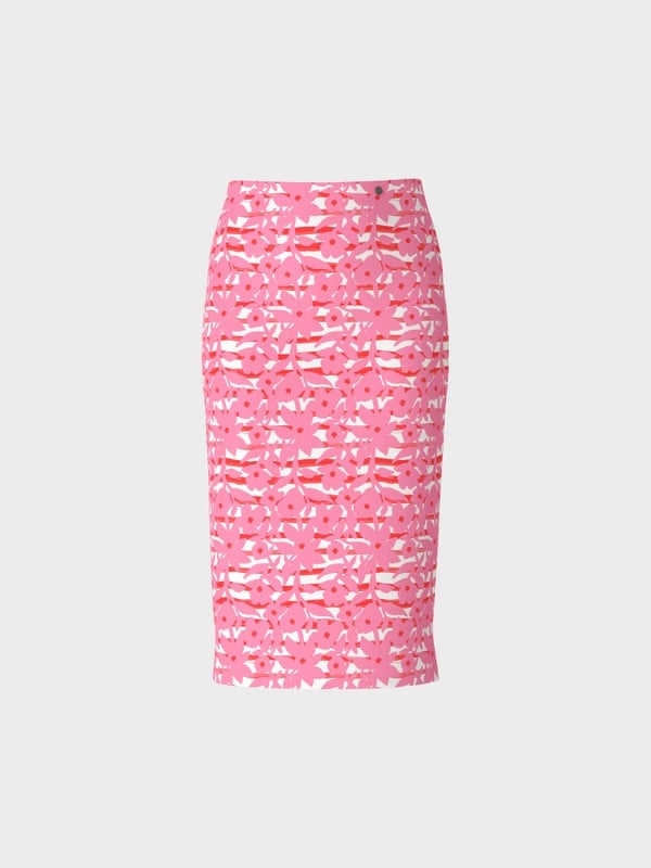 Marc Cain Körpernaher Rock Mit Overprint