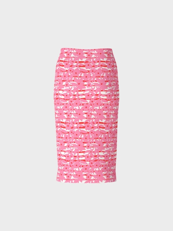 Marc Cain Körpernaher Rock Mit Overprint