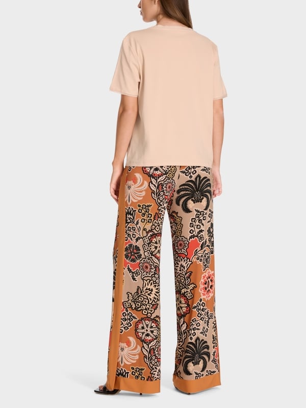 Marc Cain Kurzarm-T-Shirt Mit V-Ausschnitt