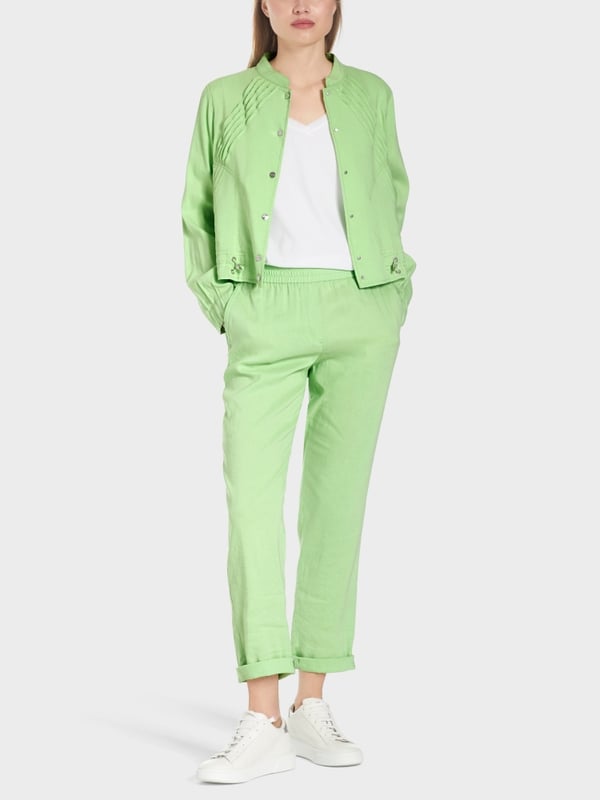 Marc Cain Kurze Jacke mit Tailoring-Details