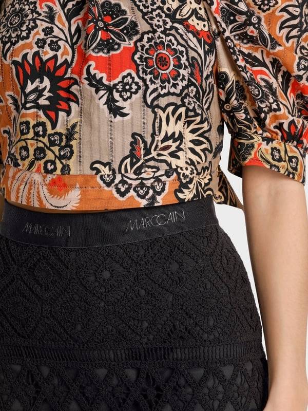 Marc Cain Kurzer Rock Aus Häkelspitze