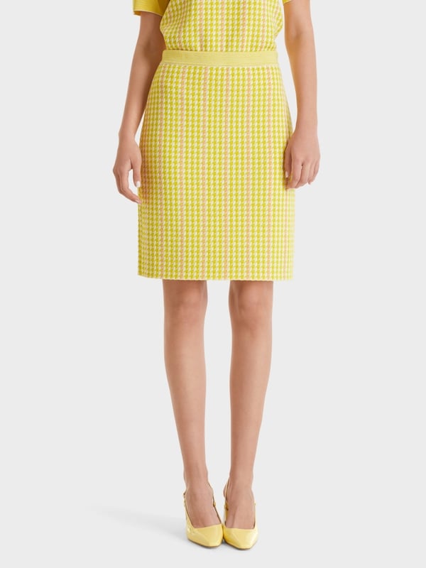 Marc Cain Kurzer Rock Knitted In Germany