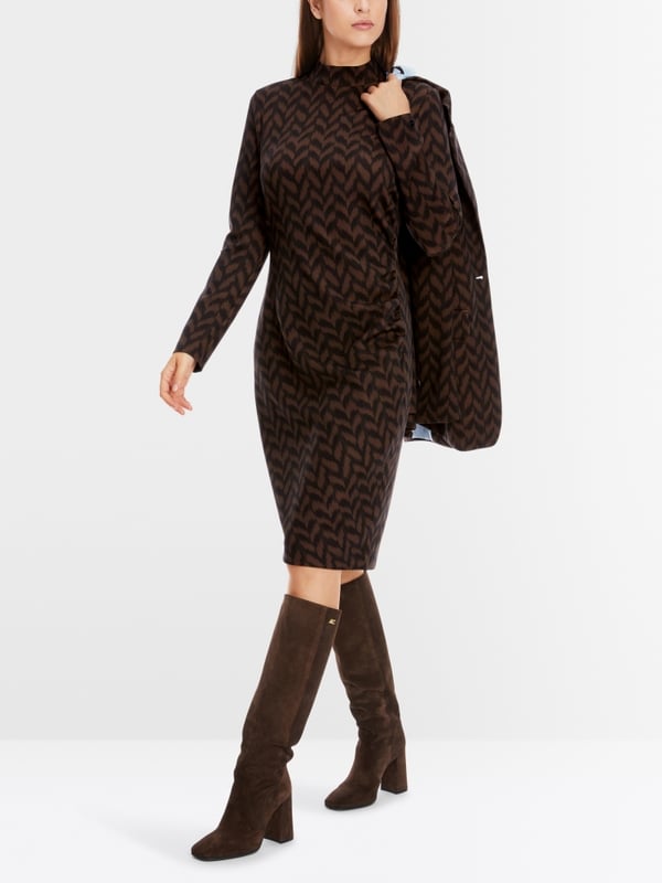 Marc Cain Kurzes Kleid Mit Drapierung