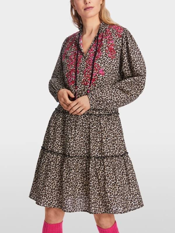 Marc Cain Kurzes Stufenkleid In Baumwolle