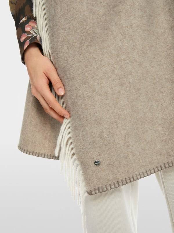 Marc Cain Lange Wickelweste Mit Schal