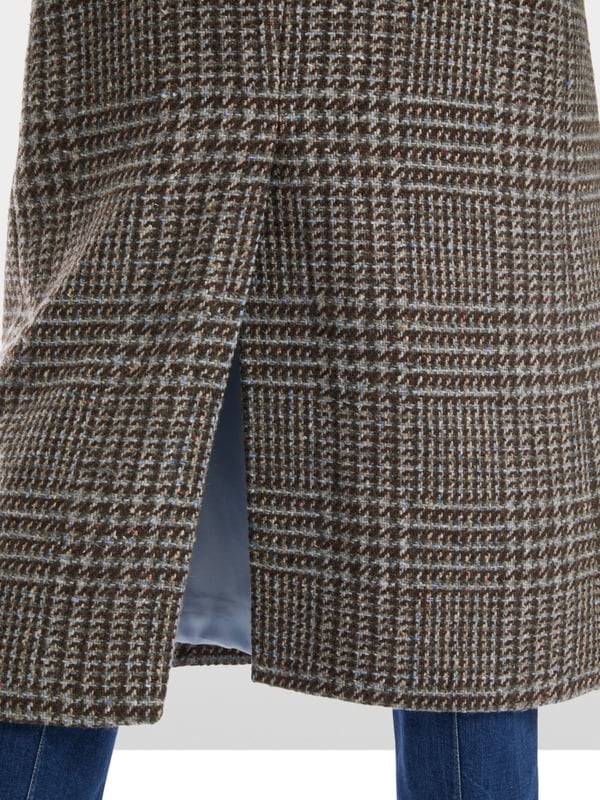 Marc Cain Langer Blazer-Mantel In Vintage-Karo