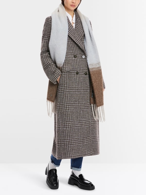 Marc Cain Langer Blazer-Mantel in Vintage-Karo