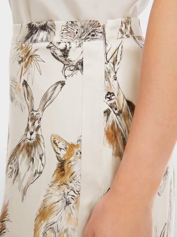 Marc Cain Langer Rock Mit Tier-Print