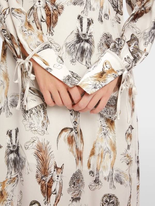 Marc Cain Langes Kleid Mit Tierprint
