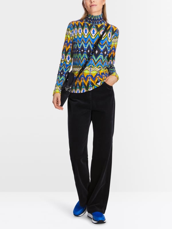 Marc Cain Longsleeve mit Allover-Dessin