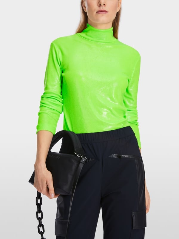 Marc Cain Longsleeve Mit Glanz-Effekt