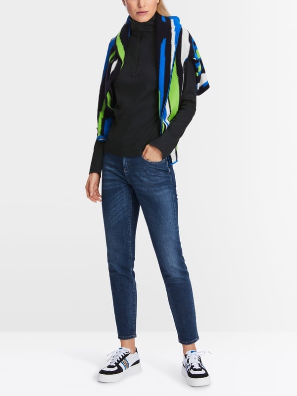 Marc Cain Longsleeve mit Zippverschluss