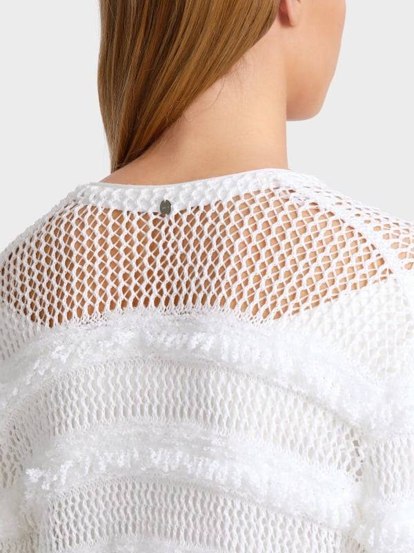 Marc Cain Mantel Mit Struktur – Knitted In Germany