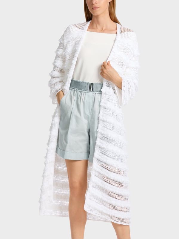 Marc Cain Mantel Mit Struktur – Knitted In Germany