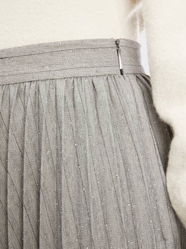 Marc Cain Maxirock Mit Plissee Und Glitzer