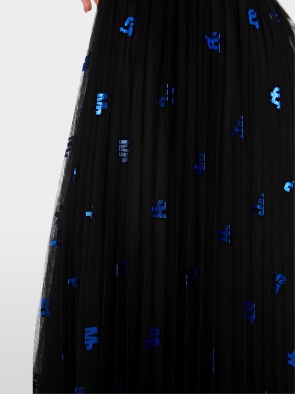 Marc Cain Midi-Plissee-Rock In Tüll