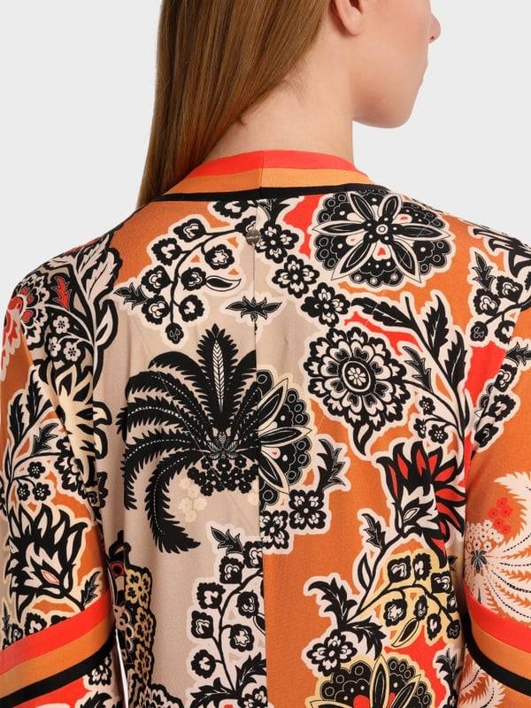 Marc Cain Midilanges Kleid Im Seventies Style