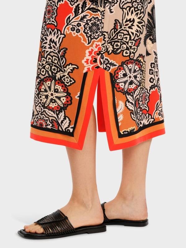 Marc Cain Midilanges Kleid Im Seventies Style