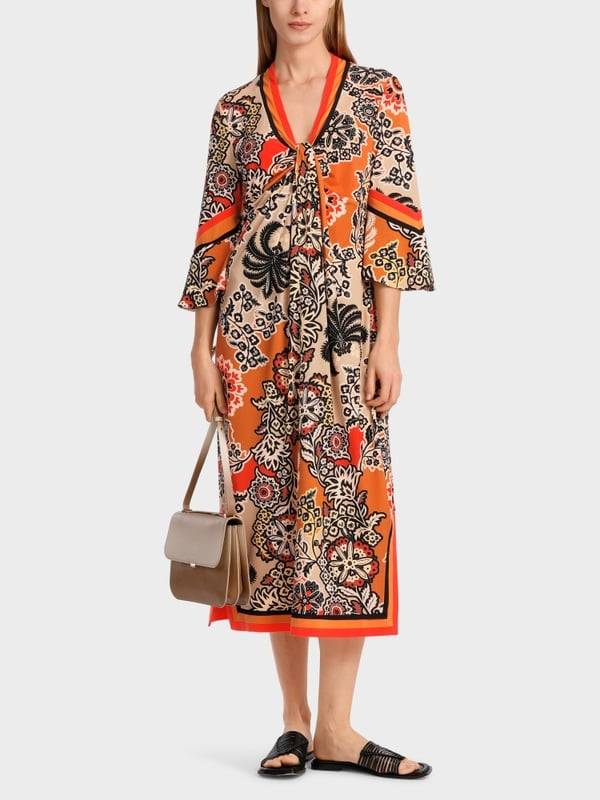 Marc Cain Midilanges Kleid im Seventies Style