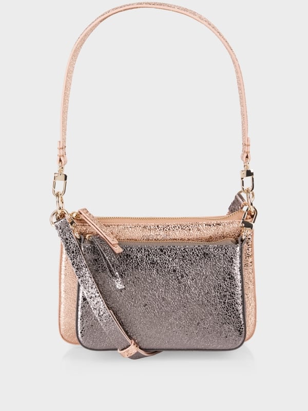 Marc Cain Mini-Bag mit Metallic-Effekt