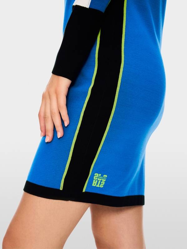 Marc Cain Mini-Strickkleid In Colorblocking