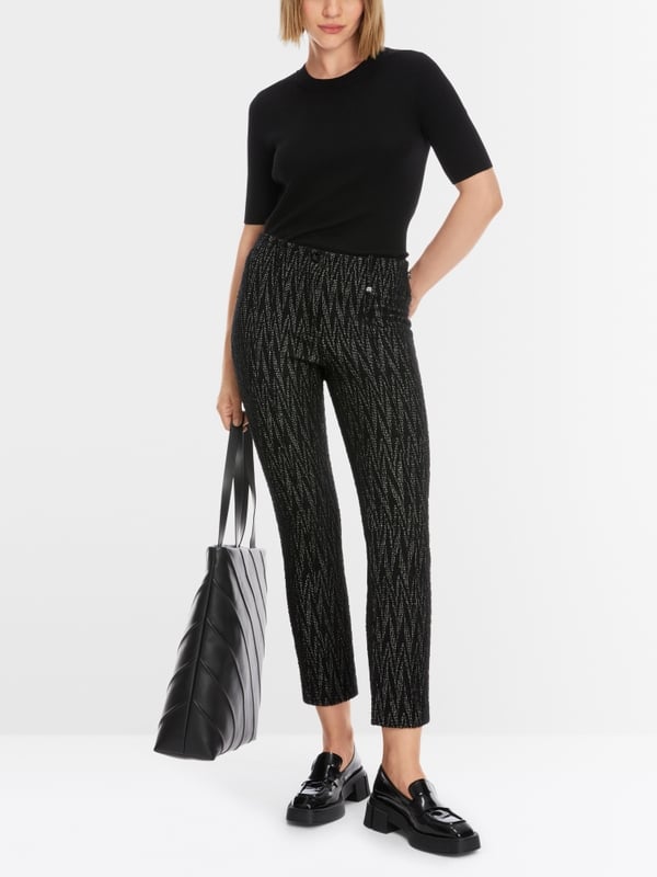 Marc Cain Modell SYDNEY - Hose mit Zackenmuster