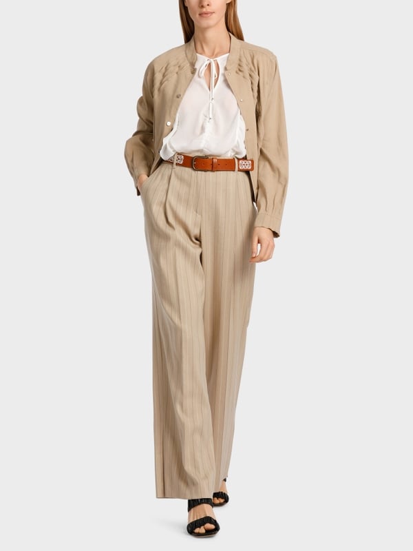 Marc Cain Modell WASCO – Hose in Nadelstreif