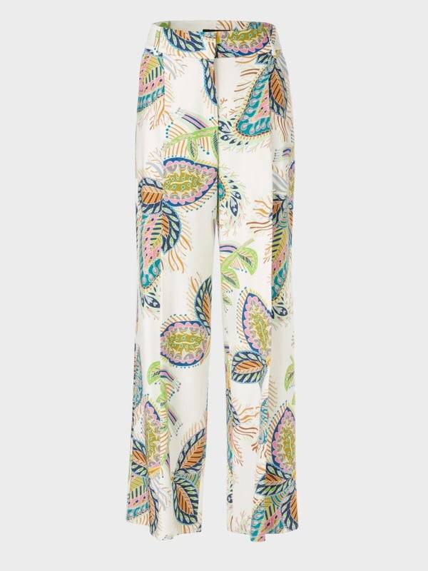 Marc Cain Modell WICHITA – Bundfaltenhose Bedruckt