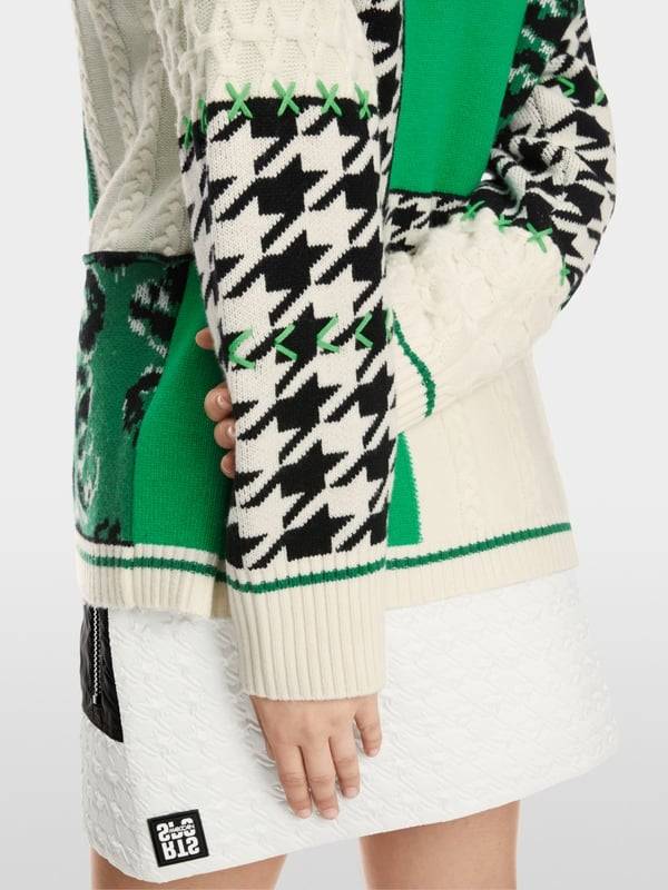 Marc Cain Muster-Mix-Cardigan Aus Wolle