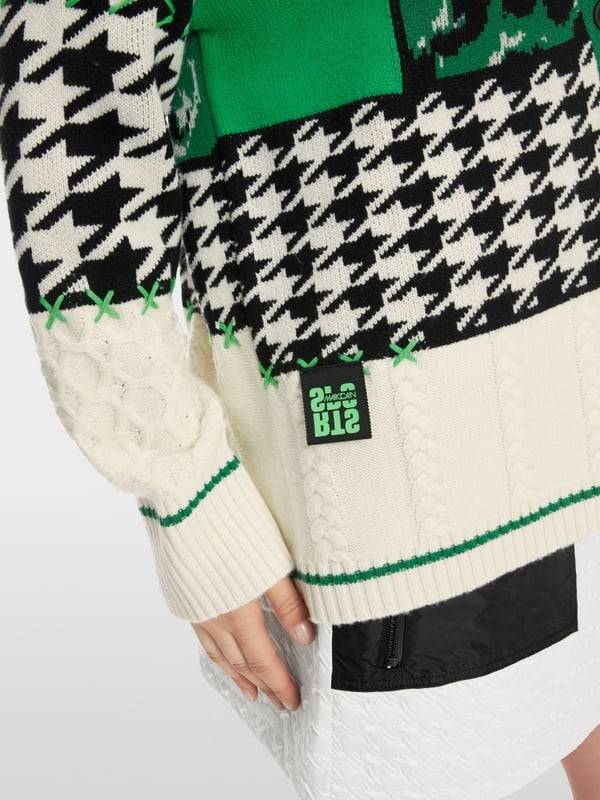 Marc Cain Muster-Mix-Cardigan Aus Wolle