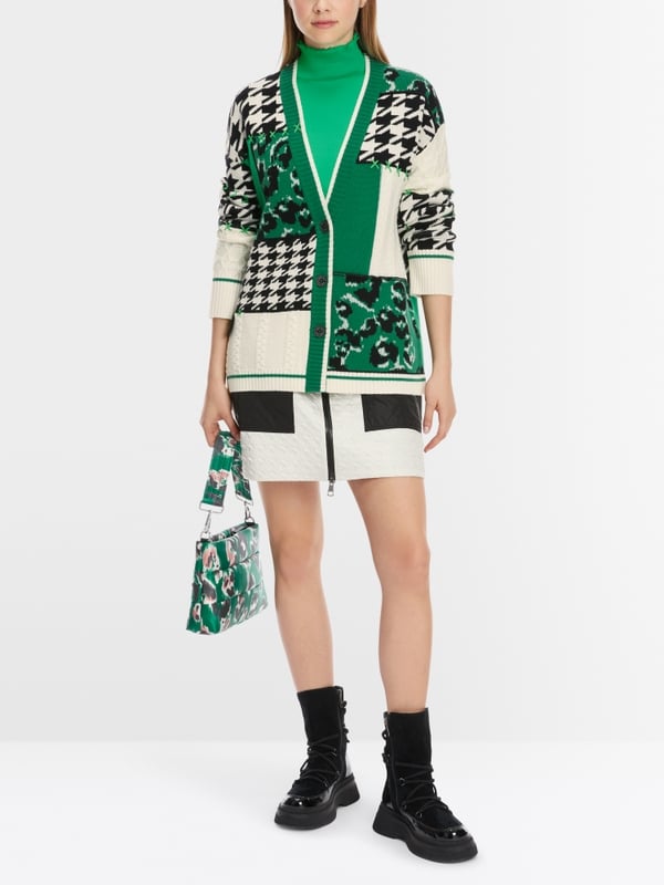 Marc Cain Muster-Mix-Cardigan aus Wolle