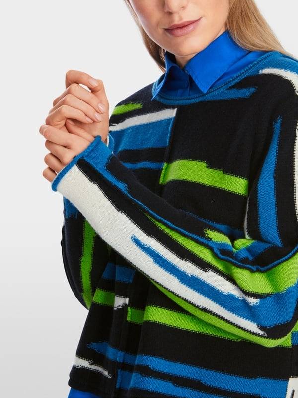 Marc Cain Oversized Sweater In Wolle/Kaschmir