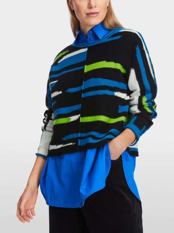 Marc Cain Oversized Sweater In Wolle/Kaschmir