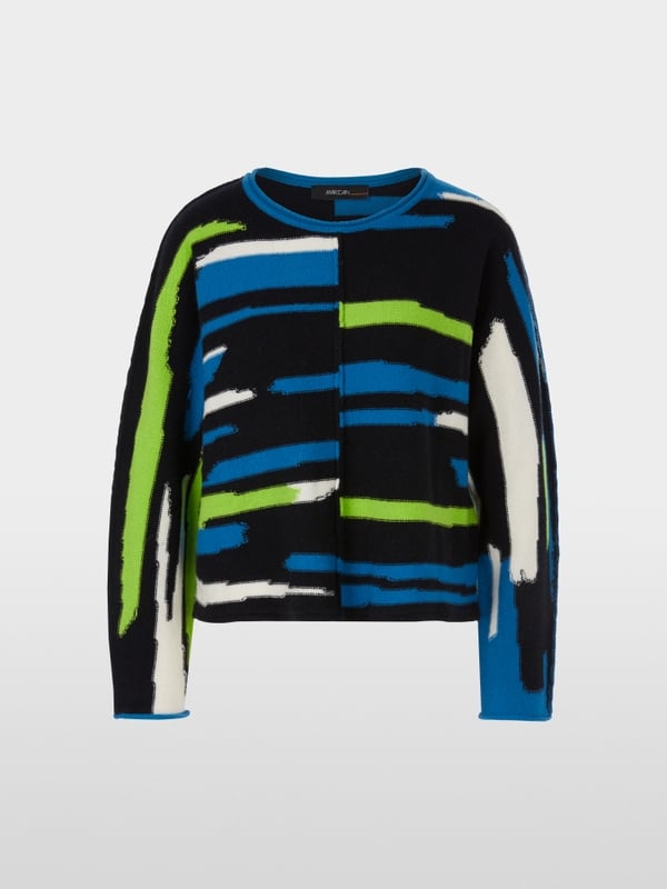 Marc Cain Oversized Sweater In Wolle/Kaschmir