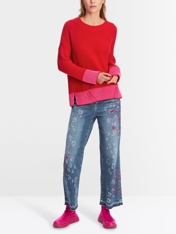 Marc Cain Oversized Sweater Knitted In Germany